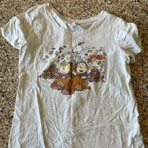 LC Lauren Conrad Gray Peanuts Women’s Shirt